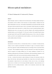 Silicon optical modulators - Optoelectronics Research Centre