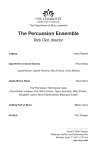 The Percussion Ensemble