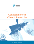 Ganeden Biotech Clinical Summaries - Nutra