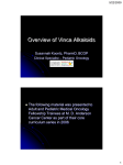 Overview of Vinca Alkaloids