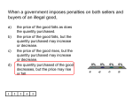 When a government imposes penalties on both sellers and buyers