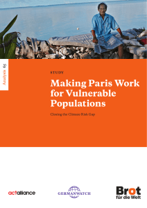 Making Paris Work for Vulnerable Populations