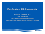 Non-Contrast MRA - SCBT-MR