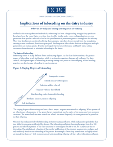 Implications of inbreeding on the dairy industry