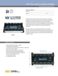 NX™ Dry Contact Interface Module