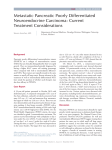 Metastatic Pancreatic Poorly Differentiated Neuroendocrine