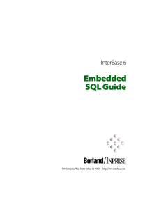 Embedded SQL Guide