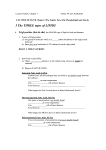 I The THREE types of LIPIDS