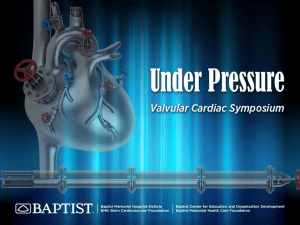 Evaluation of Suspected Valvular Heart Disease I