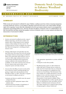 Domestic Stock Grazing to Enhance Woodland Biodiversity