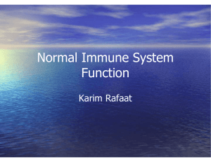 Normal Immune System Function