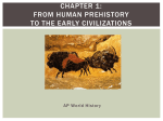 From Human Prehistory to the Early Civilizations Powerpoint