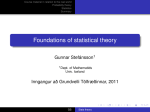 Foundations of statistical theory
