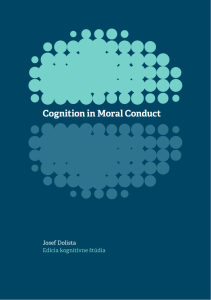 Cognition in Moral Conduct - Trnavská univerzita v Trnave