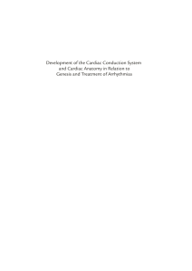 Development of the Cardiac Conduction System and Cardiac
