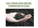 Soil origin and nature, formation of soils