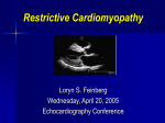 Echo in Restrictive Cardiomyopathy