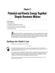 Potential and Kinetic Energy Together: Simple Harmonic Motion