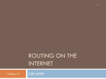 Internet routing