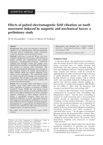 Effects of pulsed electromagnetic field vibration on