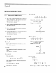 NONLINEAR FUNCTIONS 2.1 Properties of Functions