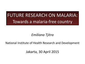 future research on malaria - INA