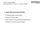 AM II Basic Macroeconomic Model