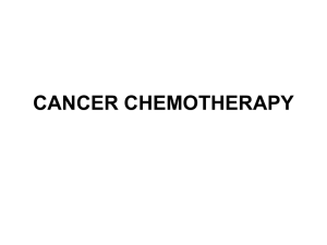 CANCER CHEMOTHERAPY