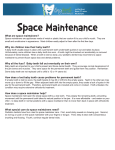 Space Maintenance
