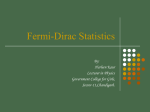 Fermi-Dirac Statistics