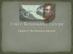 Unit 1: Renaissance Europe