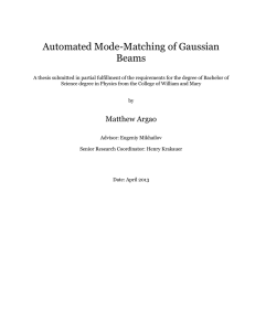 Automated Mode-Matching of Gaussian Beams