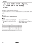 LED level meter driver, 12–point, VU scale, dot or bar display