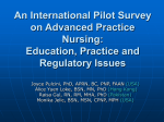 A Pilot Survey on Advanced Practice Nursing: Education, Practice