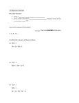 Recursive Functions Guided Notes