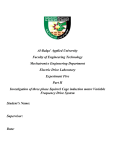 Al-Balqa` Applied University Faculty of Engineering Technology