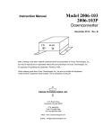 2006-103 MANUAL - Cross Technologies, Inc.