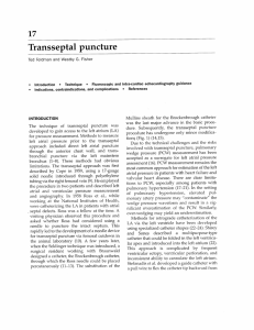 Transseptal puncture