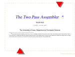 The Two Pass Assembler