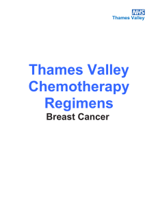 Breast Chemotherapy Regimen v 3.5 Oct 2015
