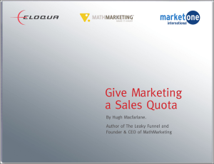 Give Marketing a Sales Quota