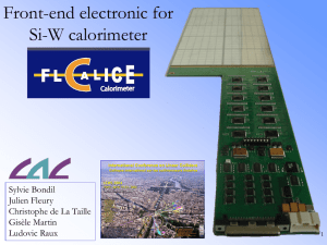 Front-end Electronics for ECAL physics prototype