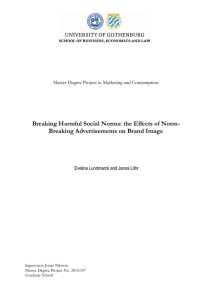 Breaking Harmful Social Norms: the Effects of Norm