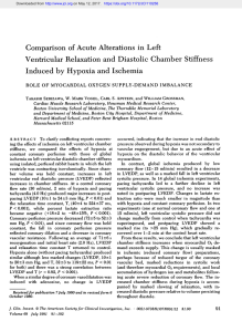 Ventricular Relaxation and Diastolic Chamber Stiffness Induced by