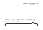 Role of Pharmacy in CLinical Trials