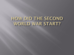 How Did the Second World War Start?