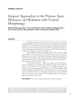 Surgical Approaches to the Petrous Apex: Distances