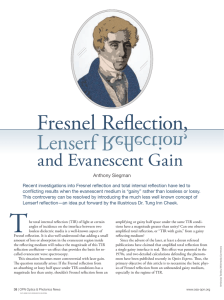 Lenserf Reflection, Fresnel Reflection,