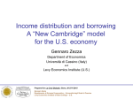 Income distribution and borrowing. A New Cambridge model for the