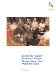 Building Peer Support Programs to Manage Chronic Disease
